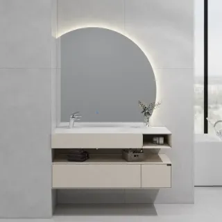 Тумба с раковиной Black&White Universe 9551200L 120 см бежевый